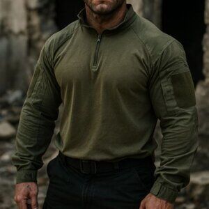 Propper Tactical Military Combat Outdoor 1/4 Zip Long Sleeve Pullover Mens Large
